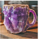 Crystal effect novelty resin coffee mug
