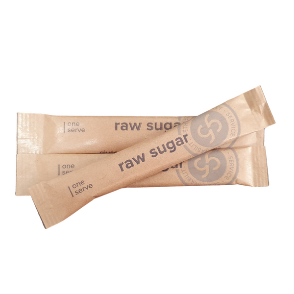 Giuseppe Brothers Raw Sugar Sachets - Box of 2000