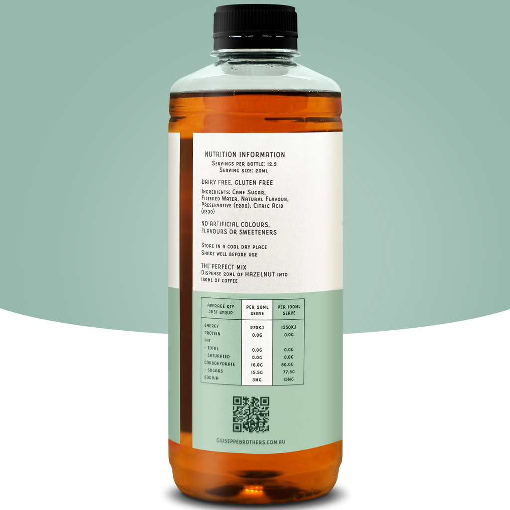 Hazelnut Syrup