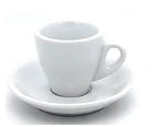 Incafe Tulip Cappuccino Cup & Saucer 165ml White