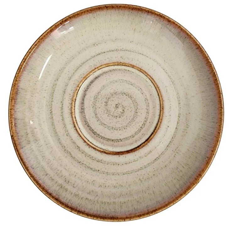 Incasa Reactive Beige Cups (Espresso & Cappuccino + Saucer)