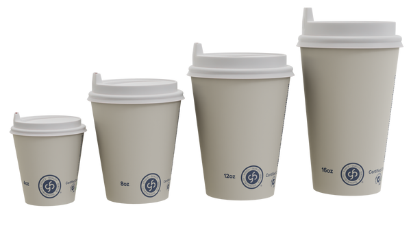 Take away Coffee Cups - Giuseppe Brothers - Single Wall Compostable